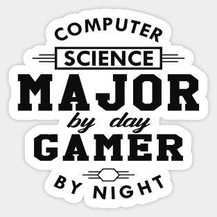 Computer Science major by day gamer by night Sticker